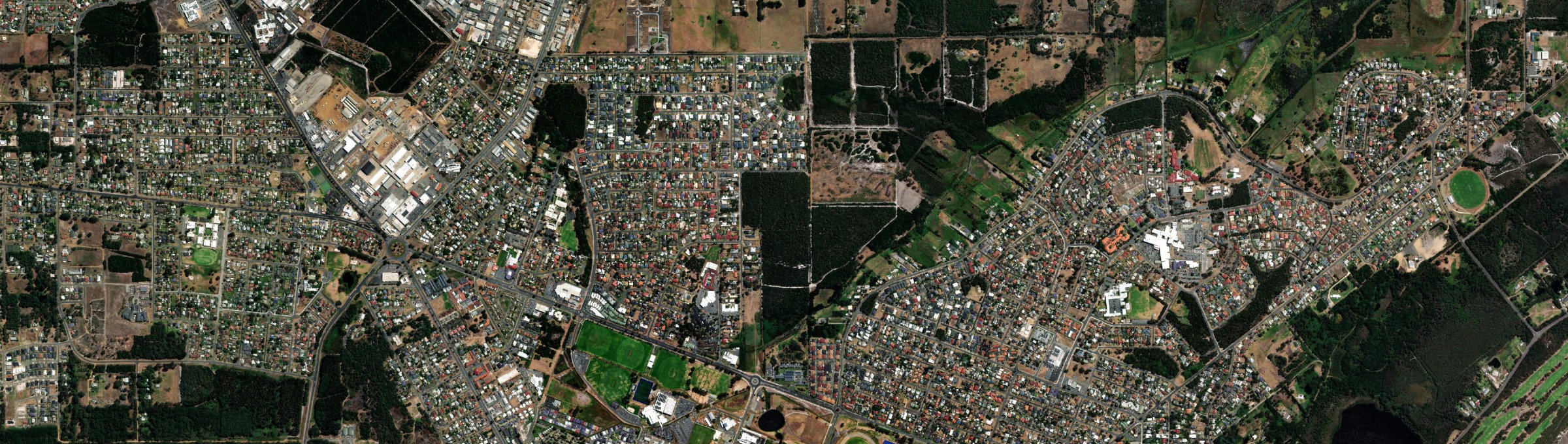 Aerial view of Yakamia, WA