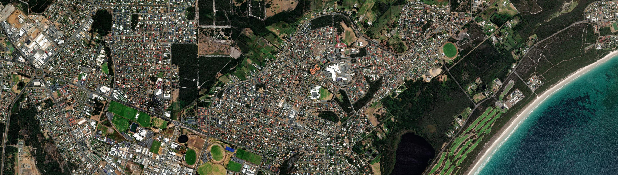 Aerial view of Spencer Park, WA