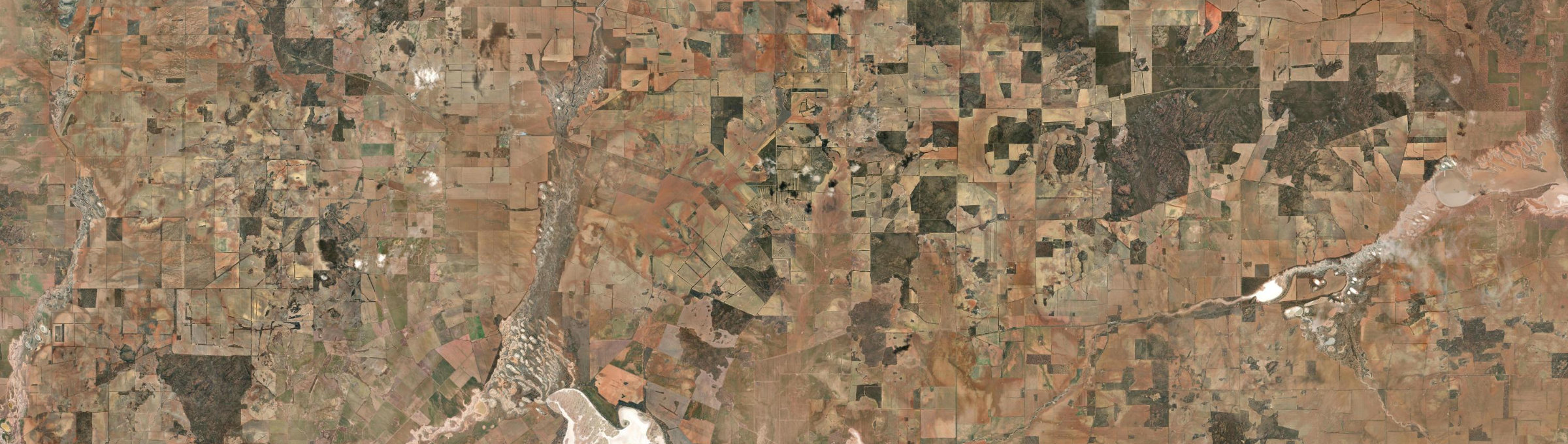 Aerial view of Lake Brown, WA