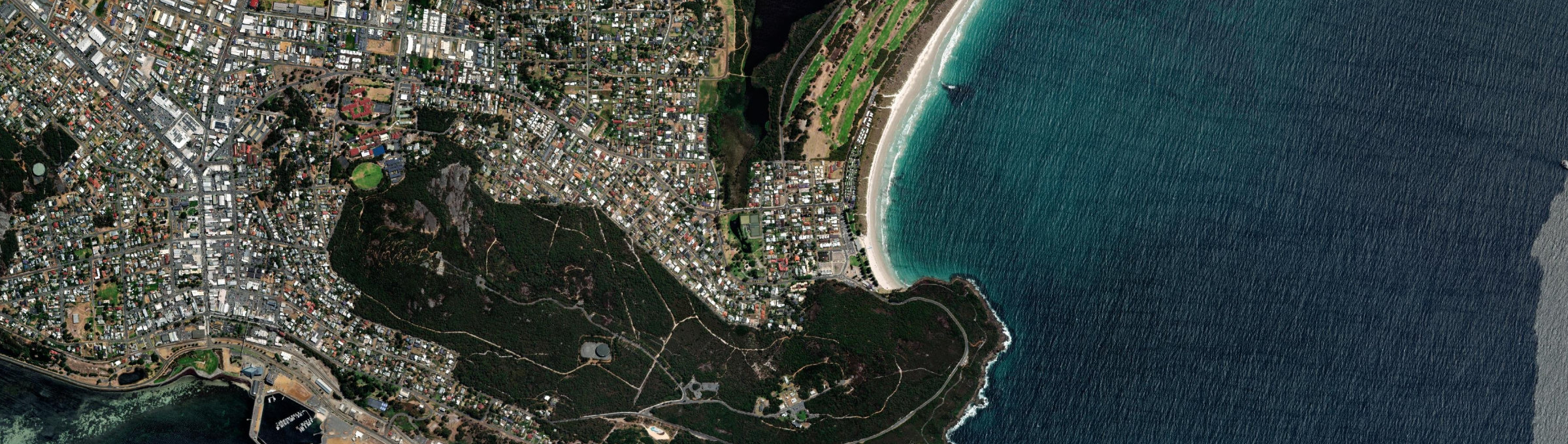 Aerial view of Middleton Beach, WA