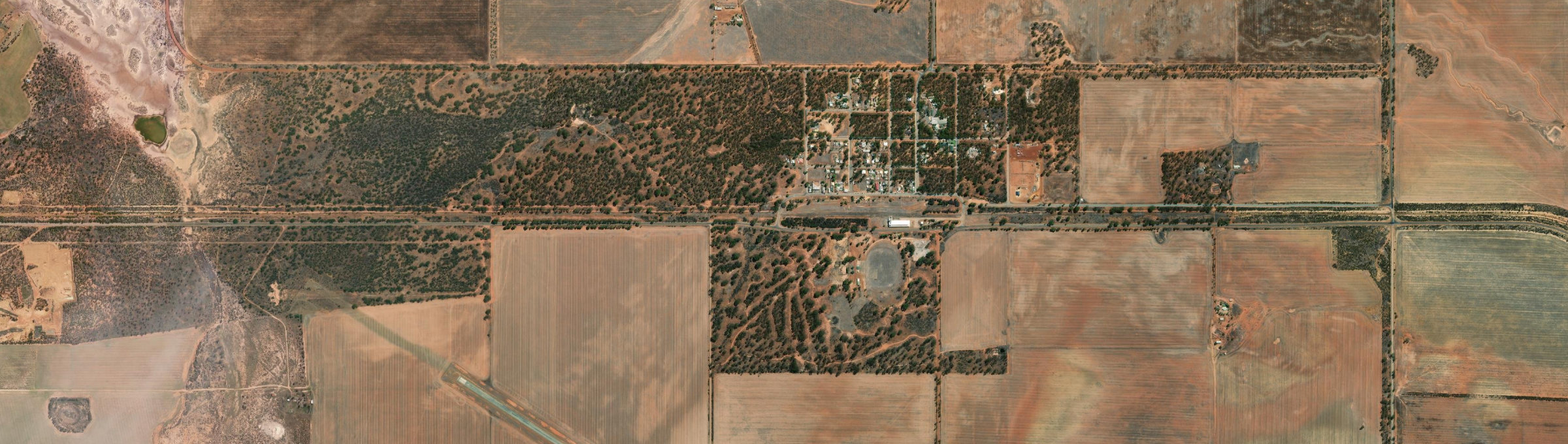 Aerial view of Kununoppin, WA