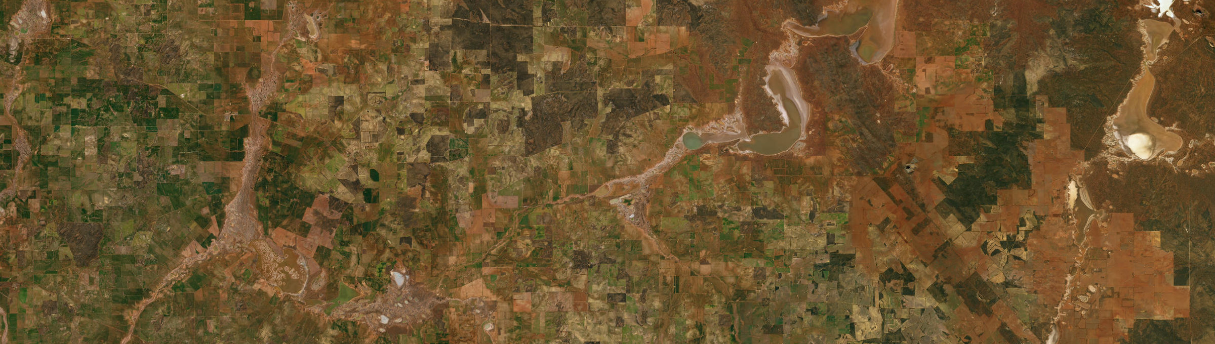 Aerial view of Warrachuppin, WA
