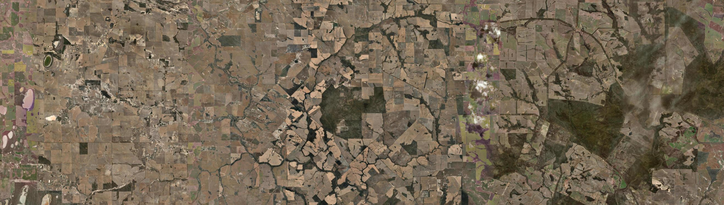 Aerial view of Nalyerlup, WA