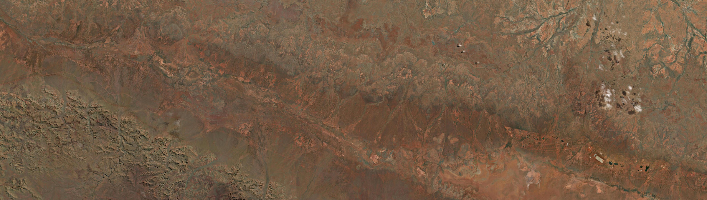 Aerial view of Mulga Downs, WA