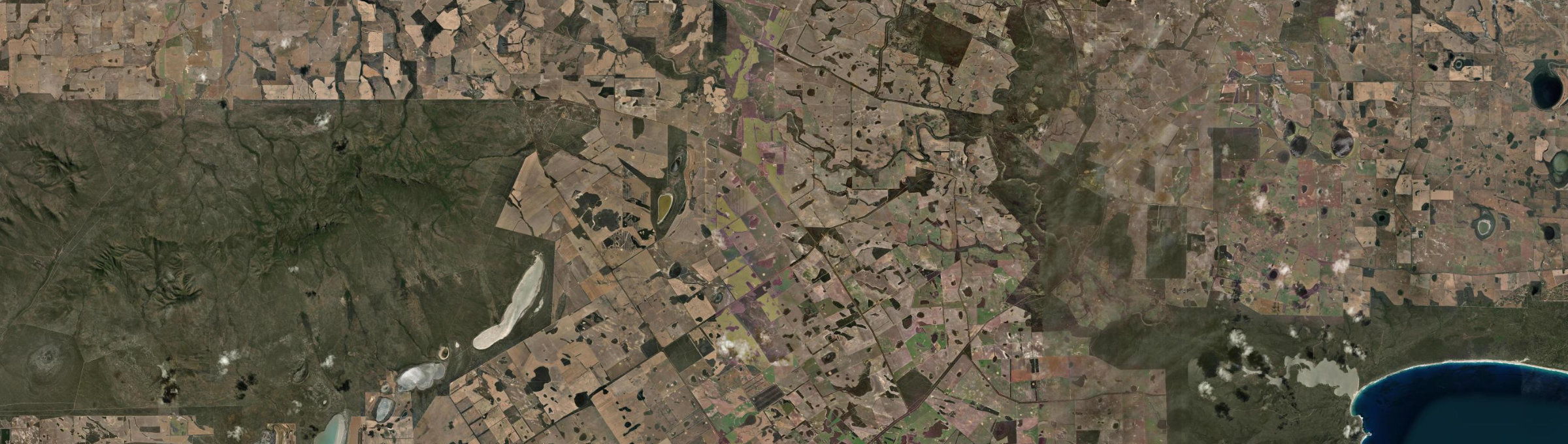 Aerial view of Gnowellen, WA