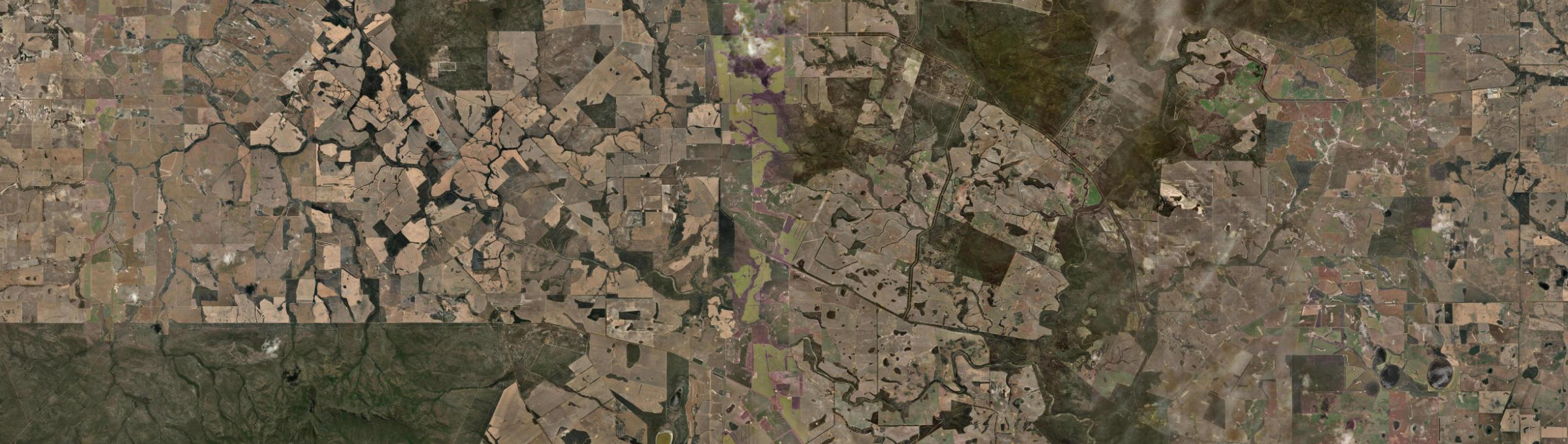 Aerial view of Monjebup, WA
