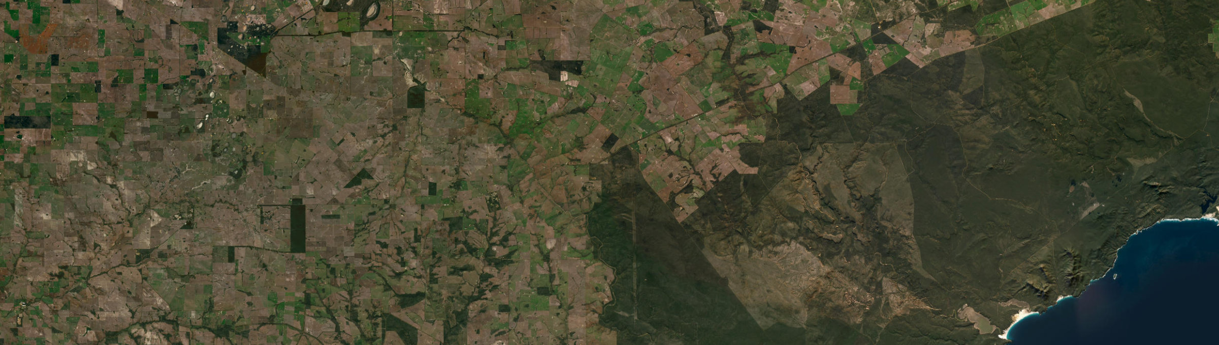 Aerial view of Jerramungup, WA