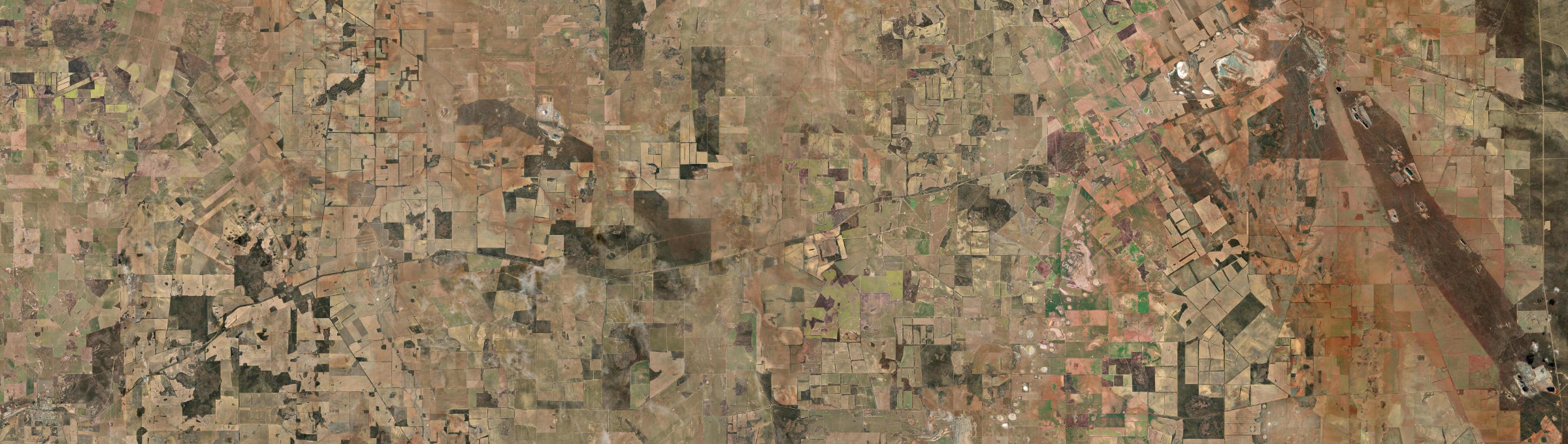Aerial view of Bodallin, WA