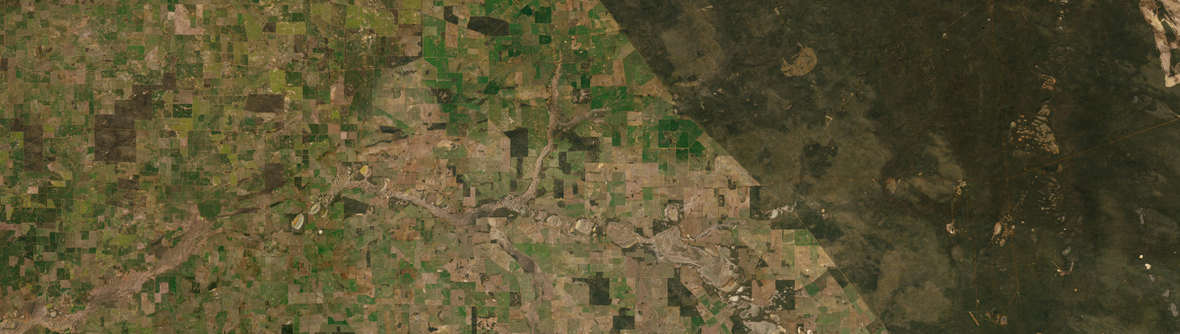 Aerial view of Hyden, WA