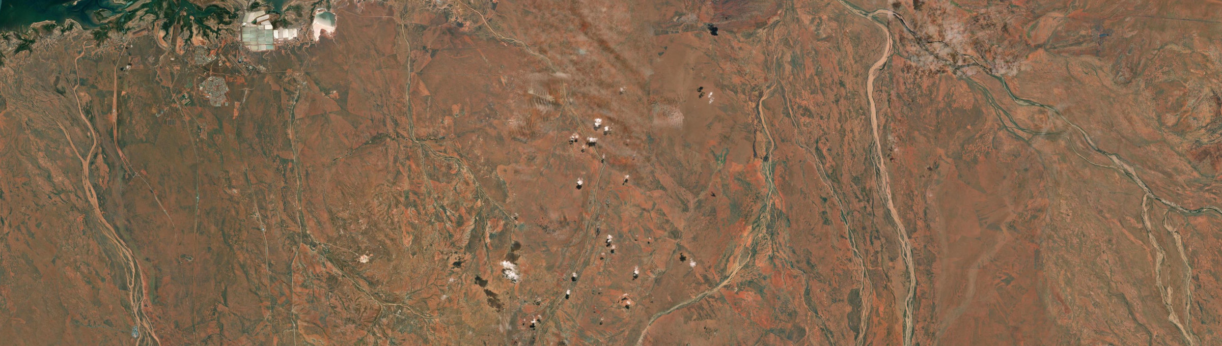 Aerial view of Strelley, WA