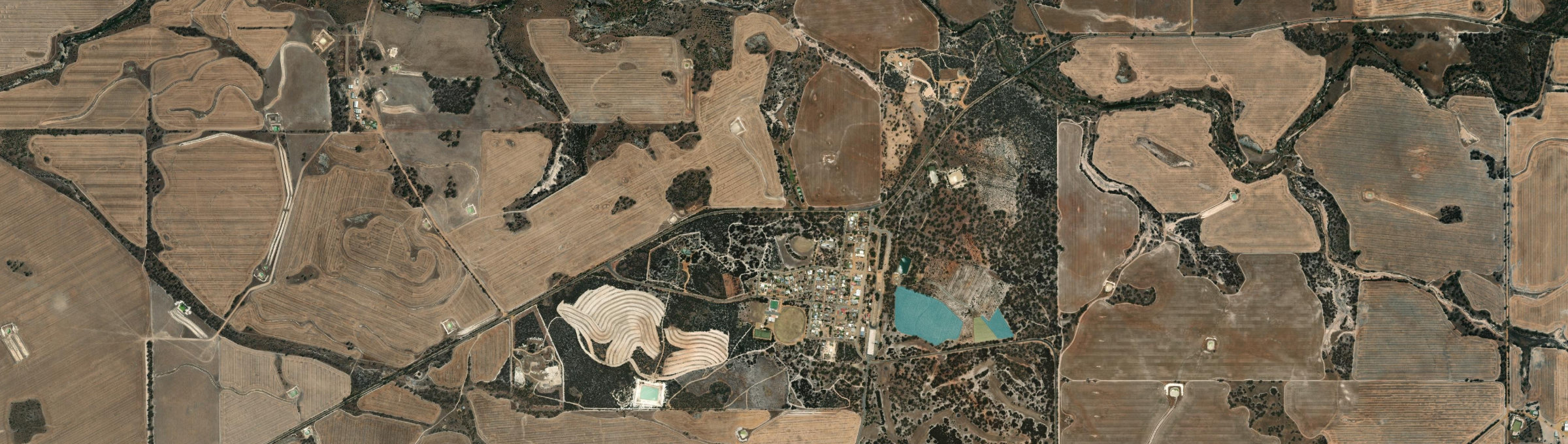 Aerial view of Ongerup, WA