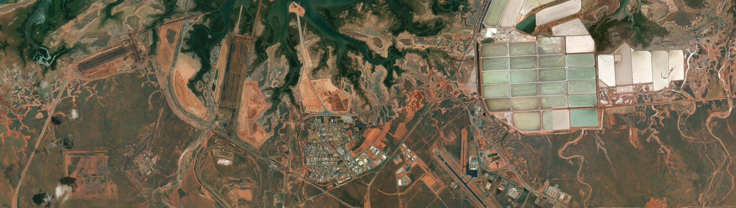 Aerial view of Wedgefield, WA