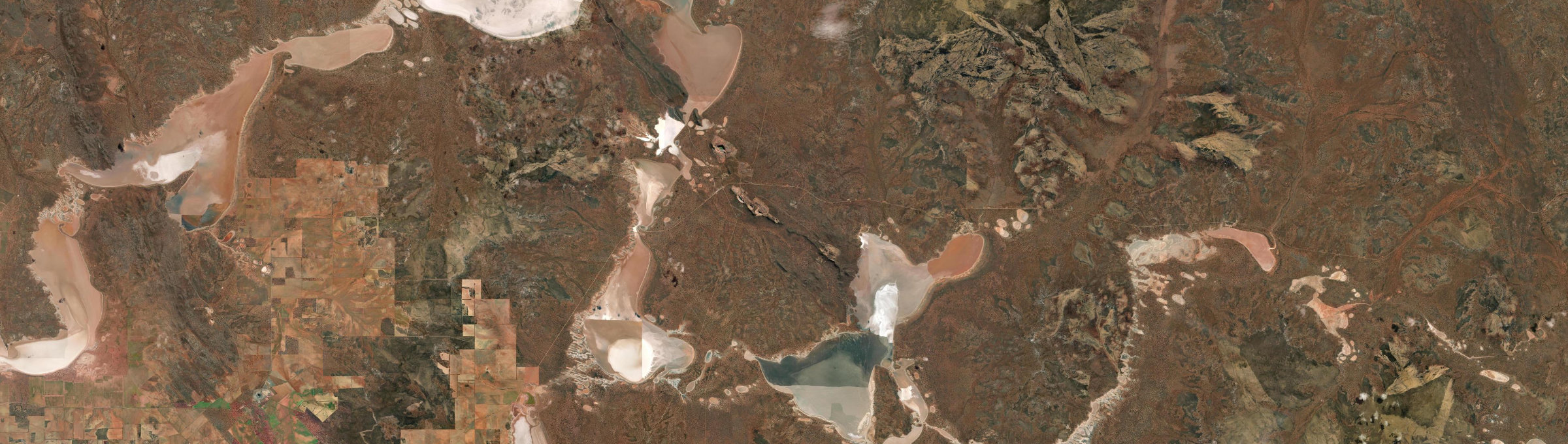 Aerial view of Koolyanobbing, WA
