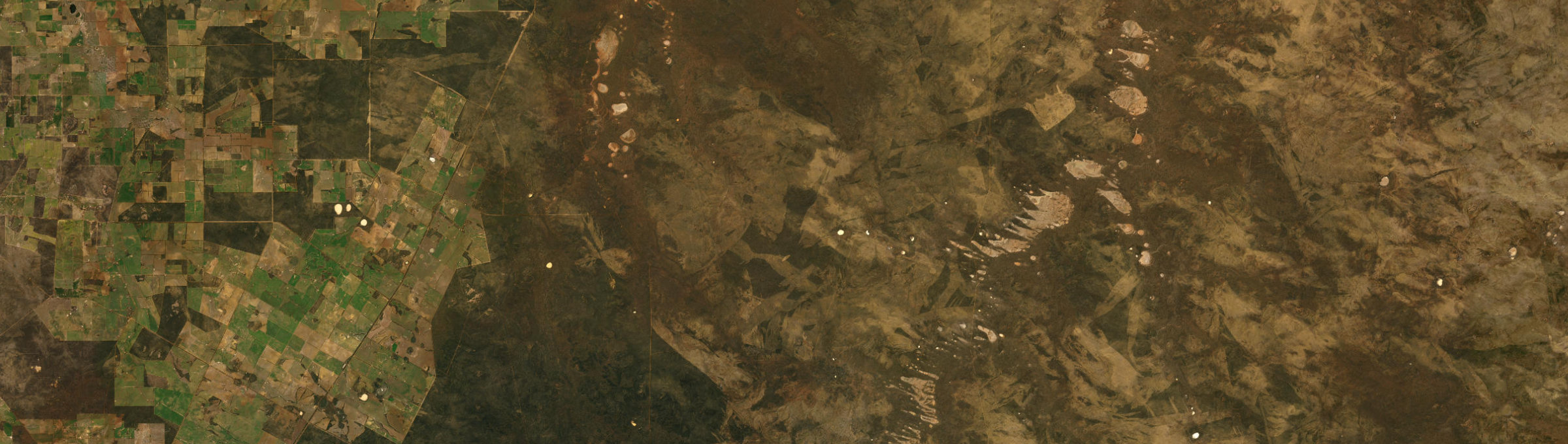 Aerial view of Parker Range, WA