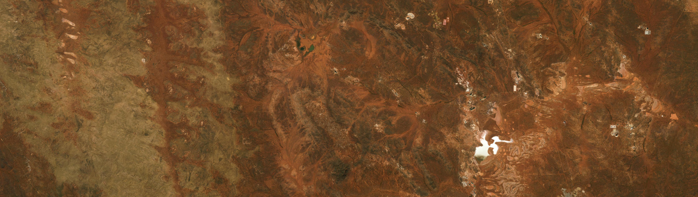 Aerial view of Mount Burges, WA
