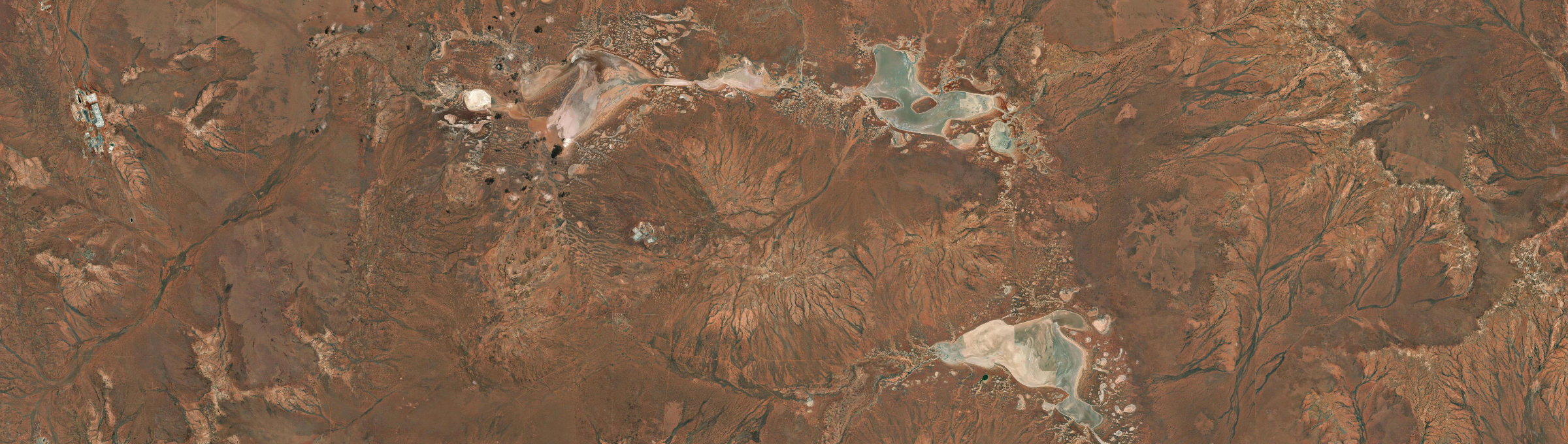 Aerial view of Lake Darlot, WA