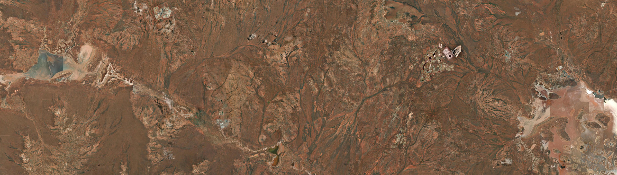 Aerial view of Leonora, WA