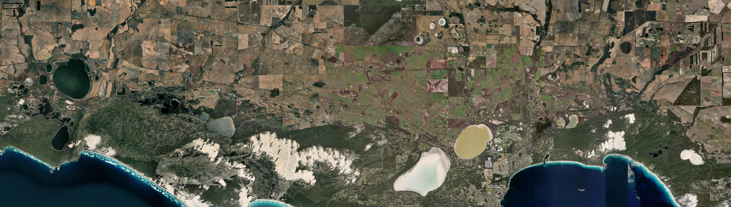 Aerial view of Monjingup, WA