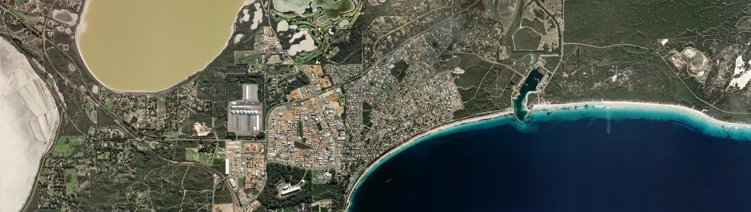 Aerial view of Castletown, WA