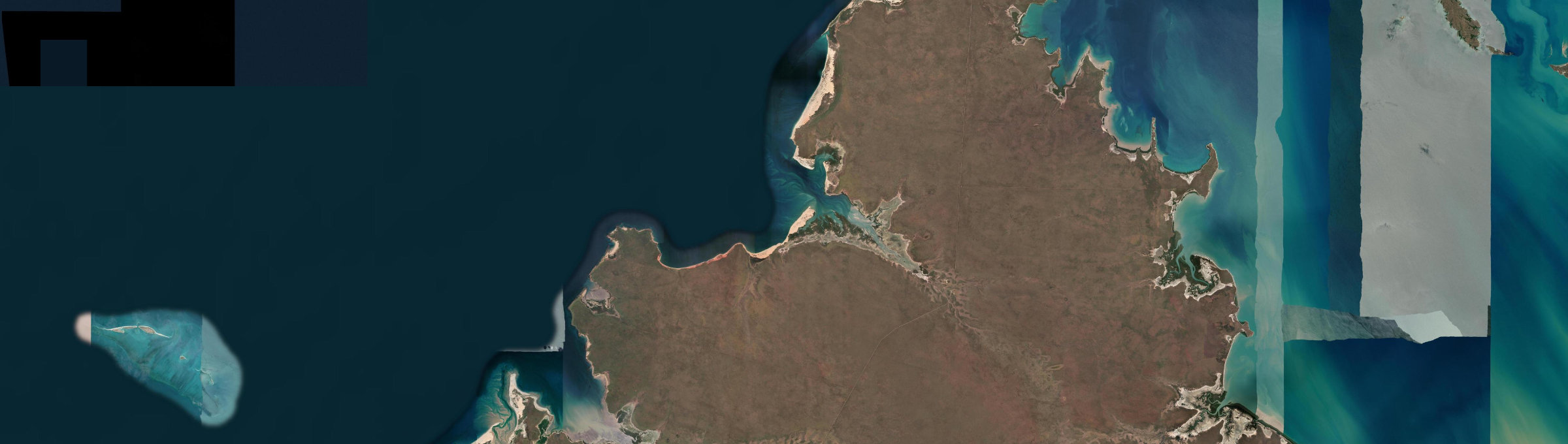 Aerial view of Dampier Peninsula, WA