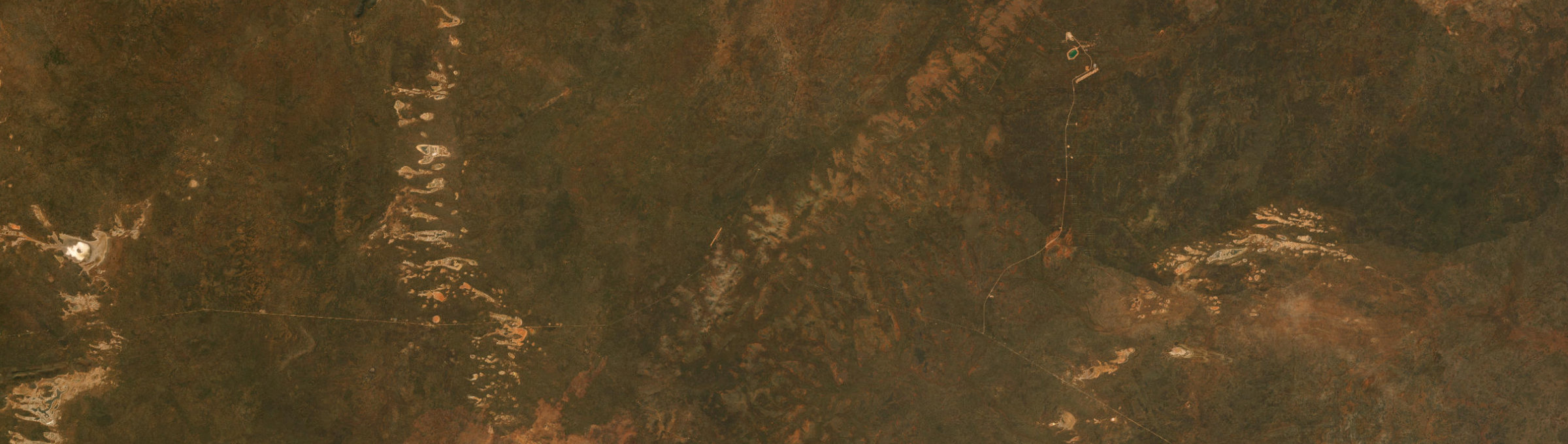 Aerial view of Fraser Range, WA