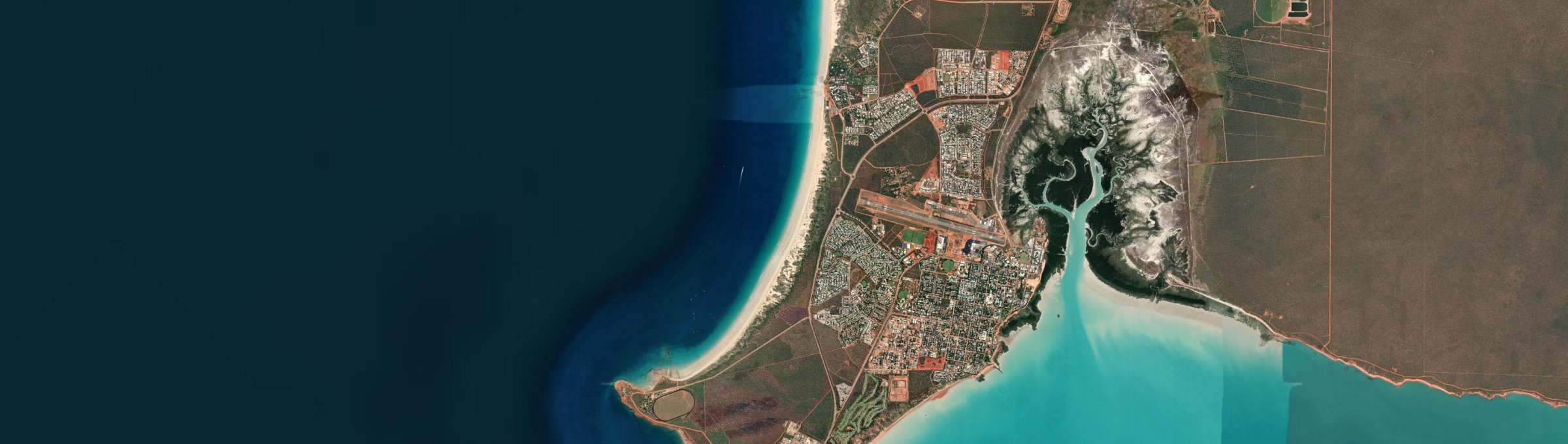 Aerial view of Cable Beach, WA