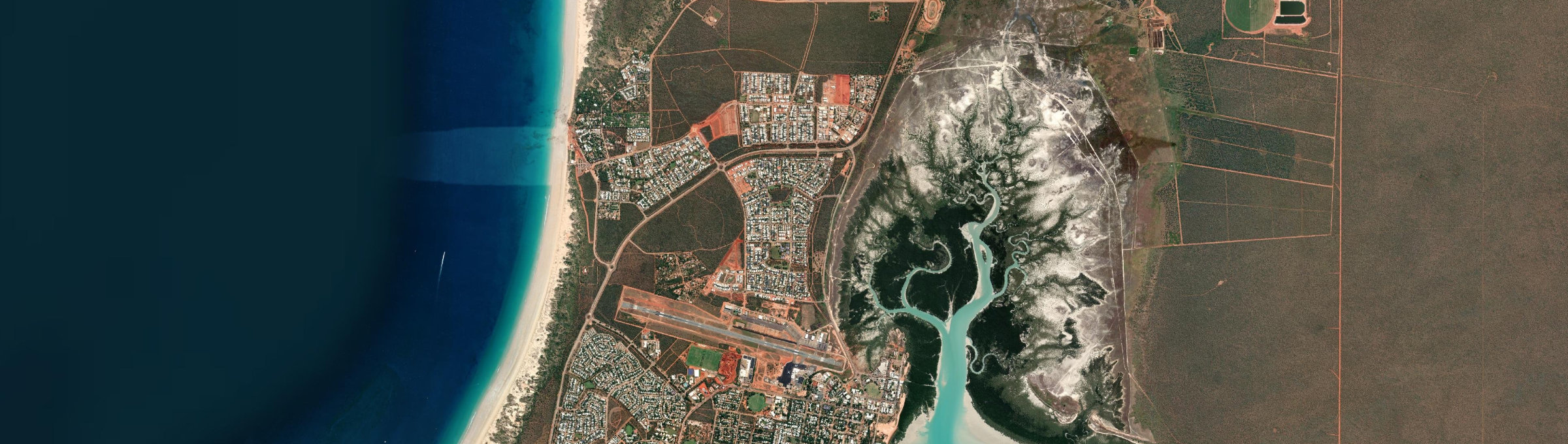 Aerial view of Djugun, WA