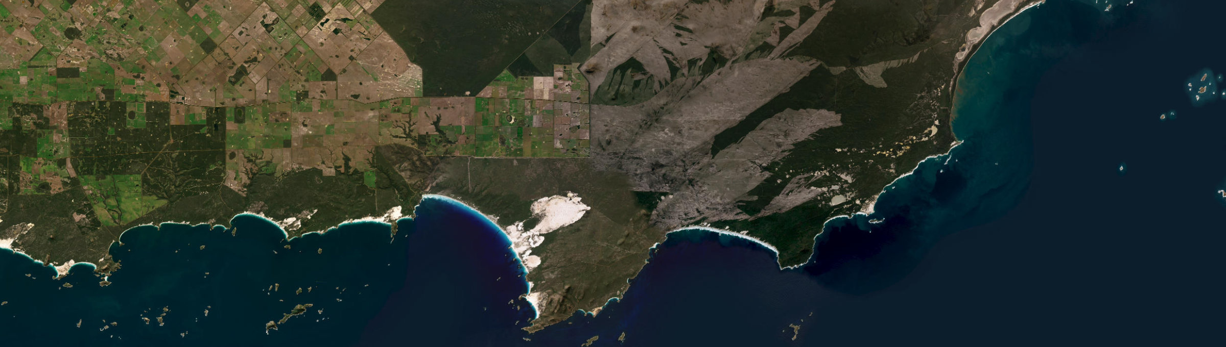 Aerial view of Cape Arid, WA