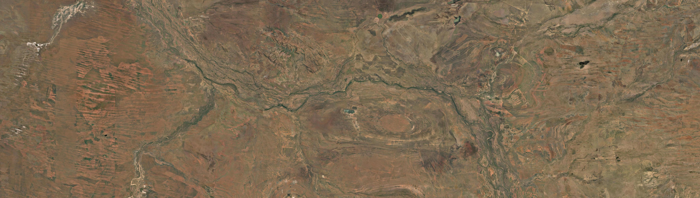 Aerial view of Camballin, WA
