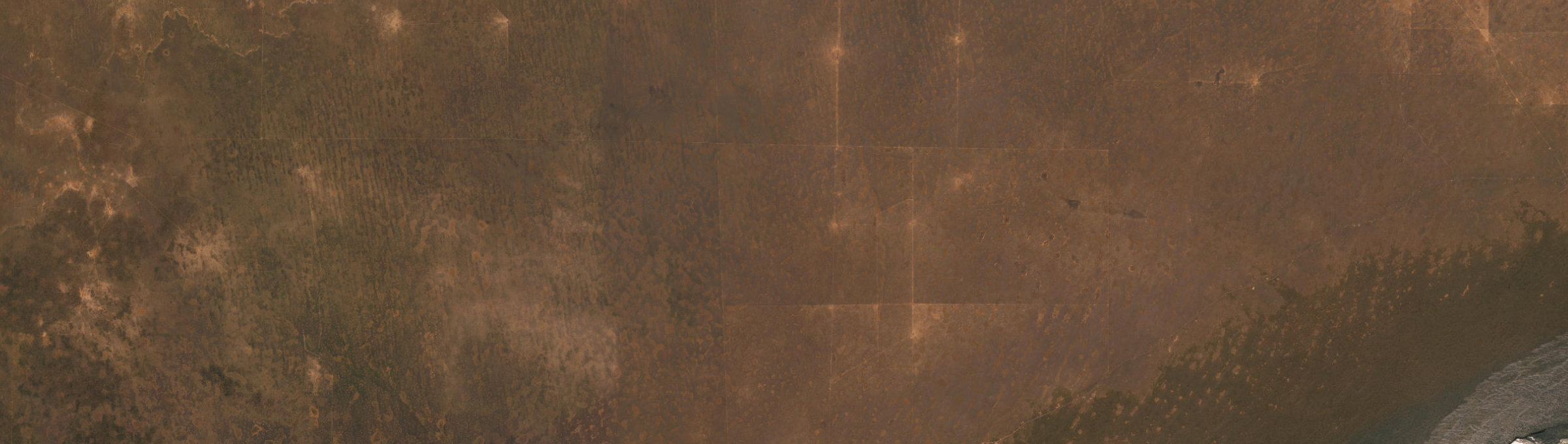 Aerial view of Caiguna, WA