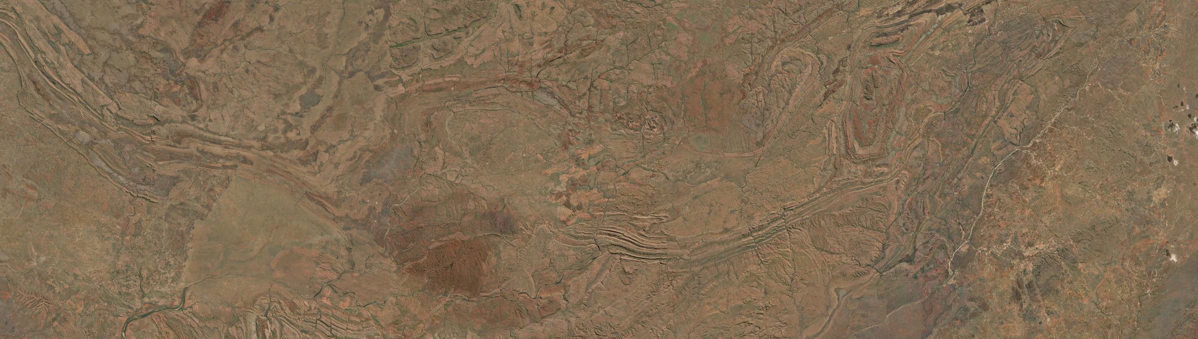 Aerial view of Mueller Ranges, WA