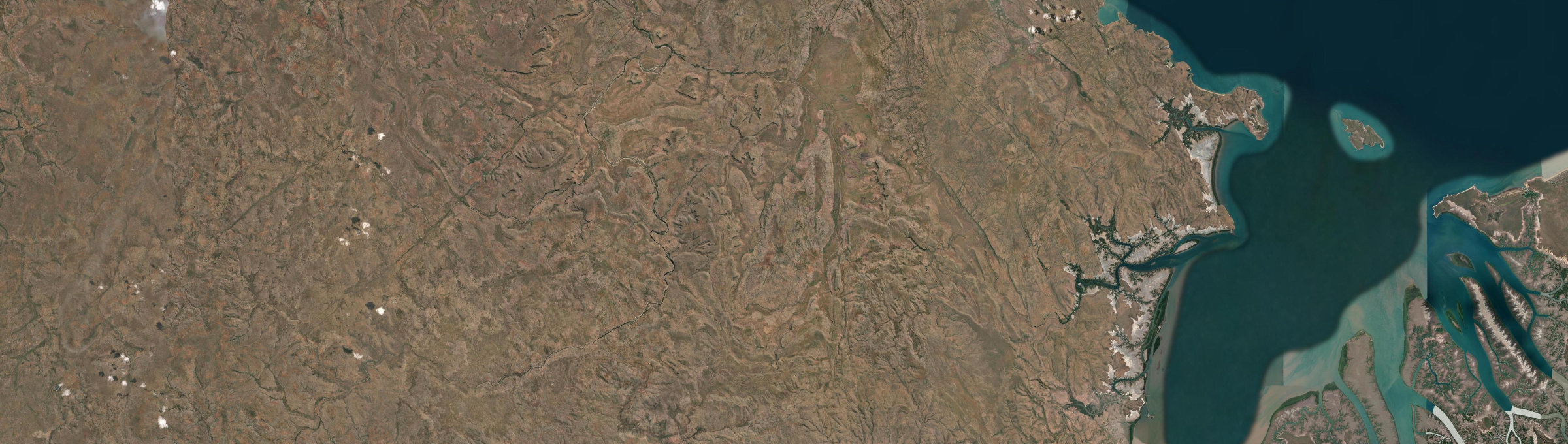 Aerial view of Oombulgurri, WA