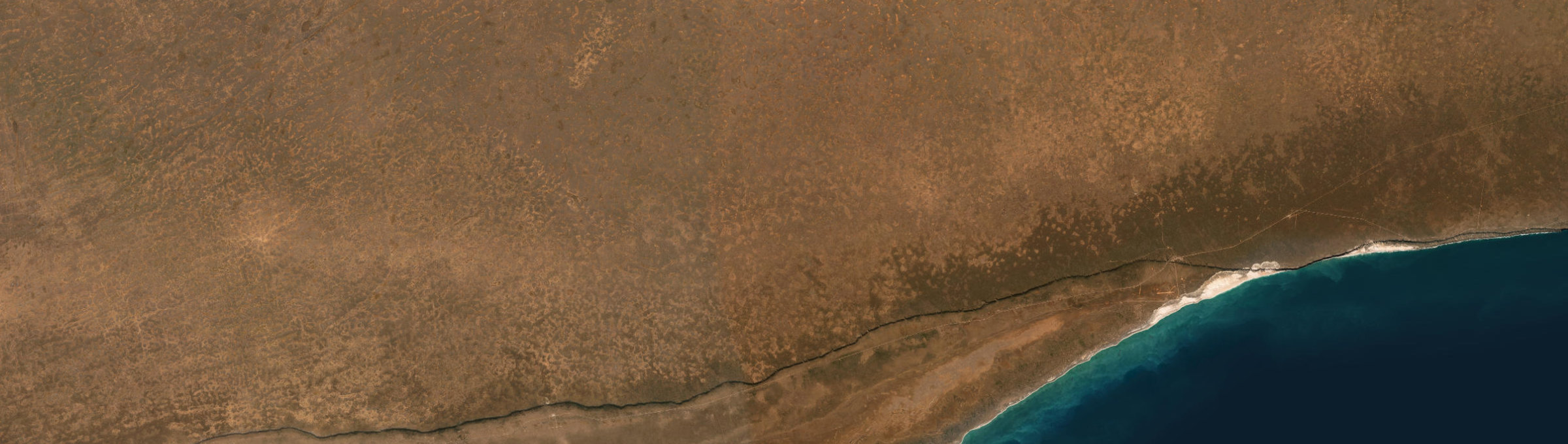 Aerial view of Eucla, WA