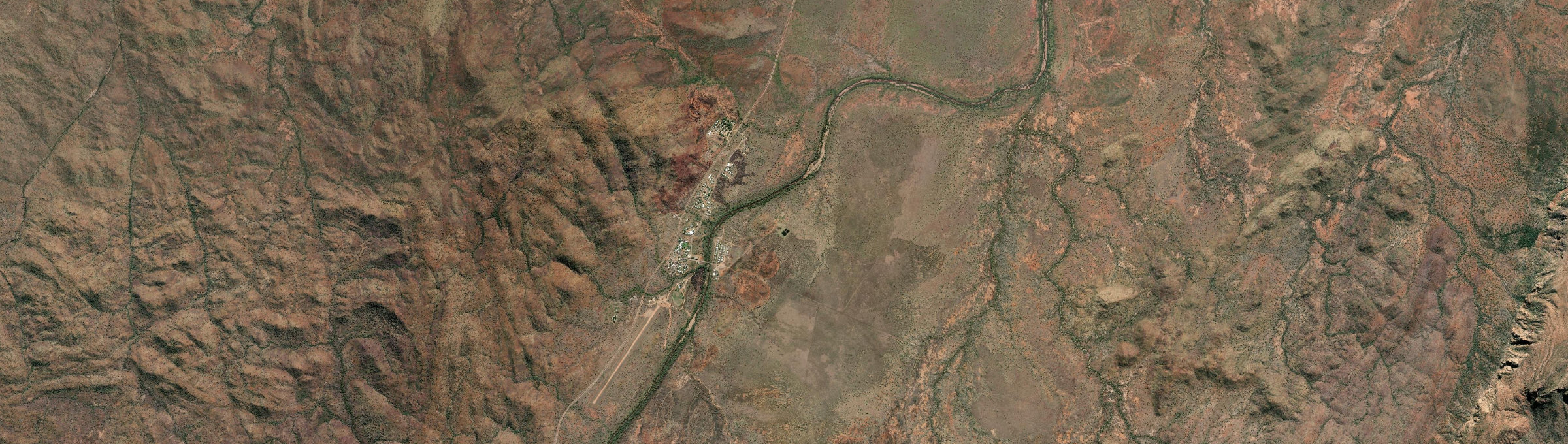 Aerial view of Warmun, WA