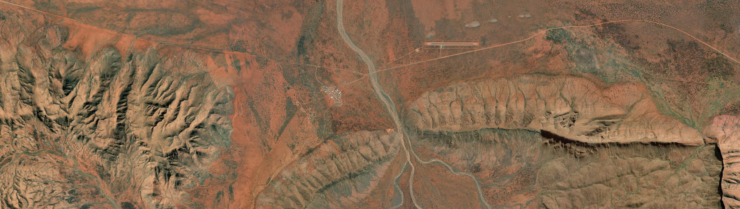 Aerial view of Kaltukatjara, NT
