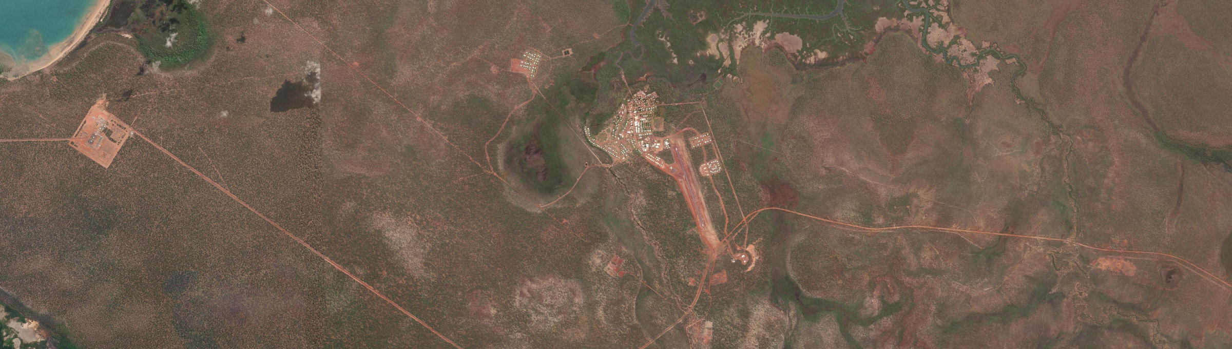 Aerial view of Wadeye, NT