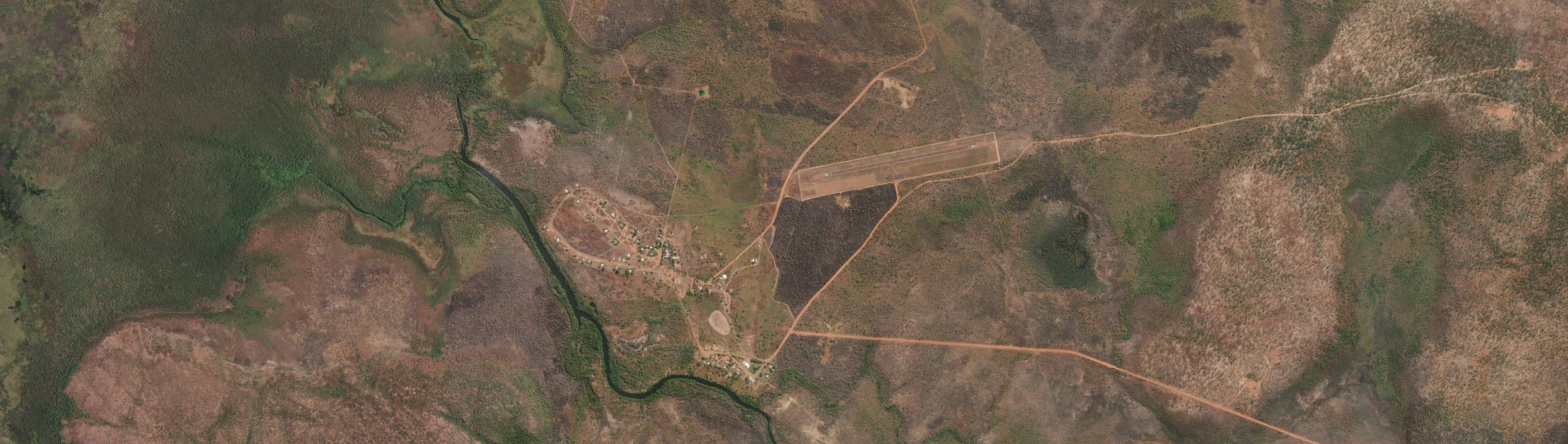 Aerial view of Peppimenarti, NT