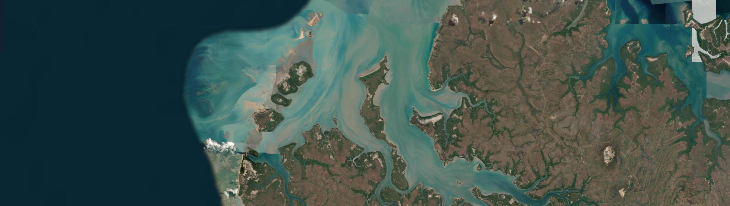 Aerial view of Bynoe Harbour, NT