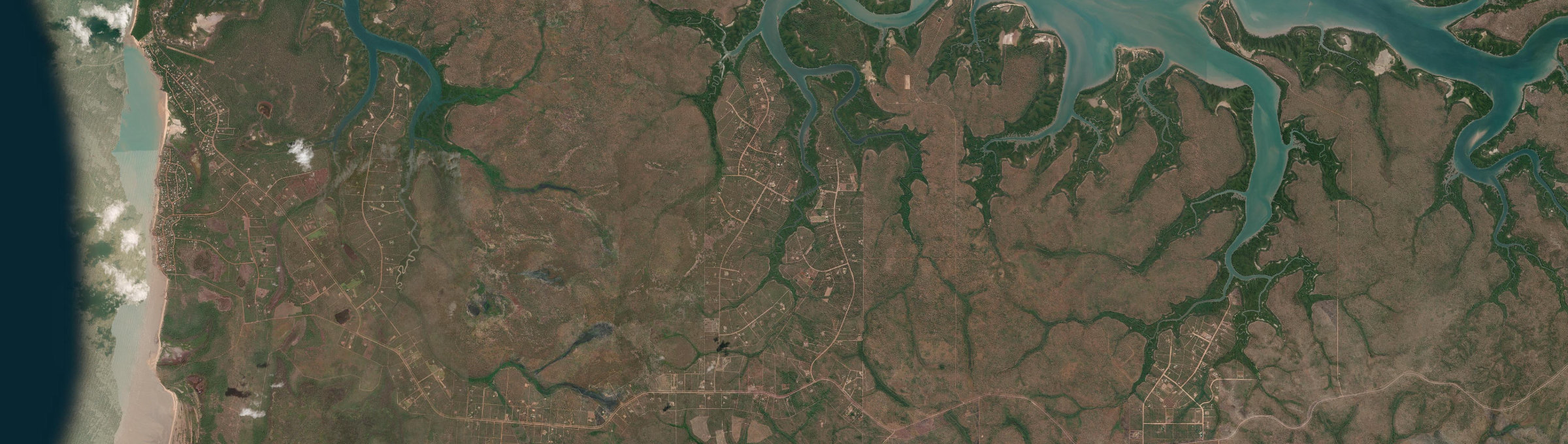Aerial view of Dundee Downs, NT