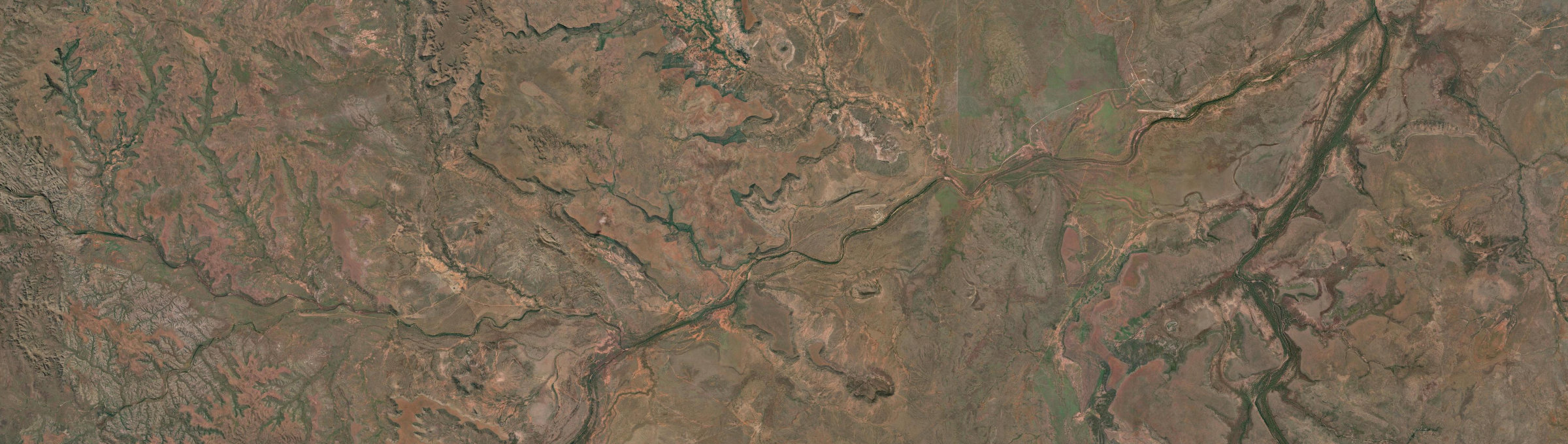 Aerial view of Yarralin, NT