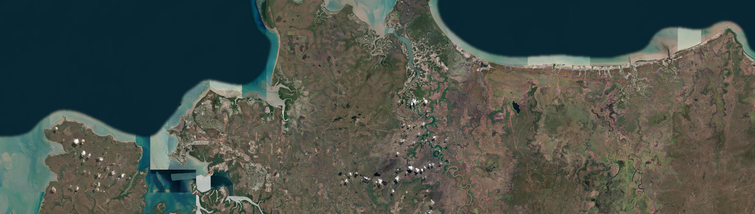 Aerial view of Koolpinyah, NT