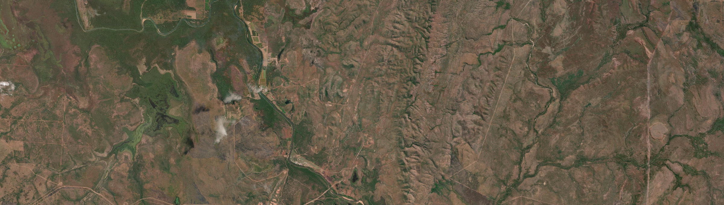 Aerial view of Nauiyu, NT