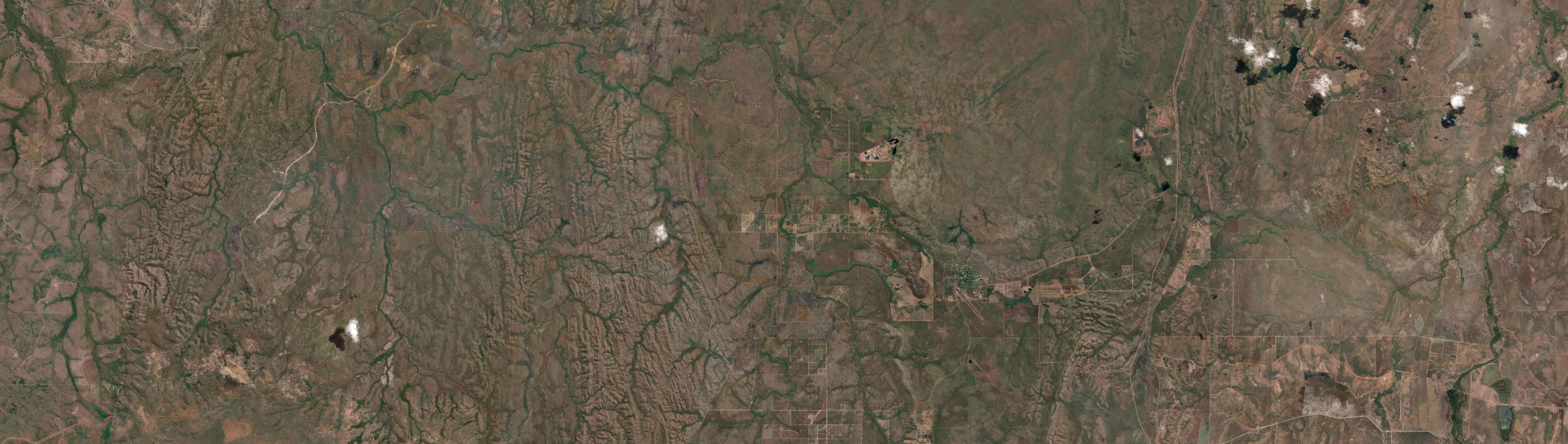 Aerial view of Finniss Valley, NT