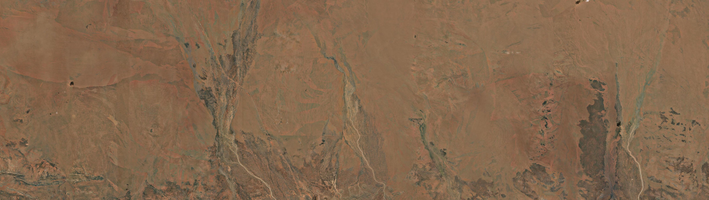 Aerial view of Chilla Well, NT
