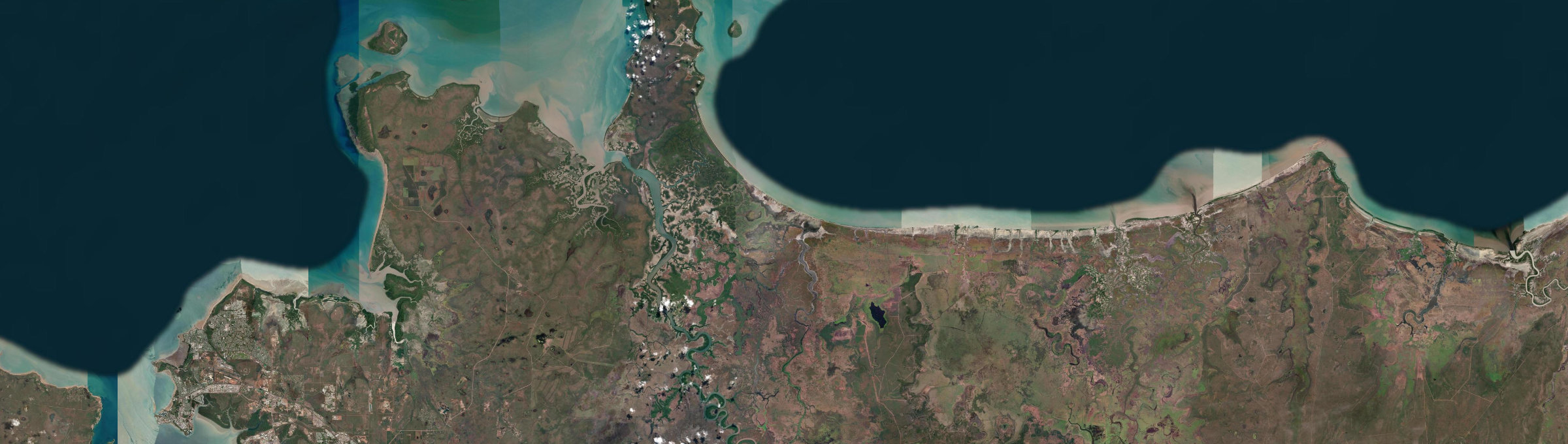 Aerial view of Hotham, NT