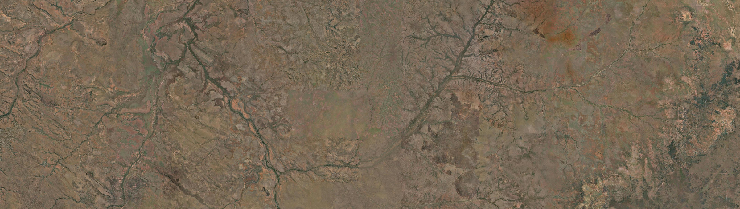 Aerial view of Victoria River, NT