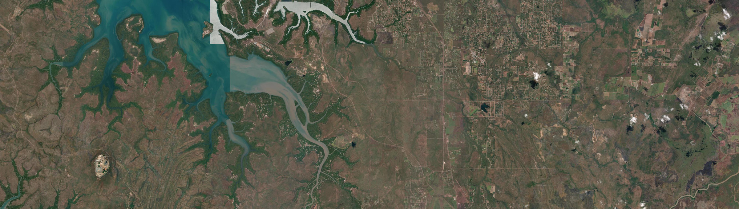 Aerial view of Weddell, NT