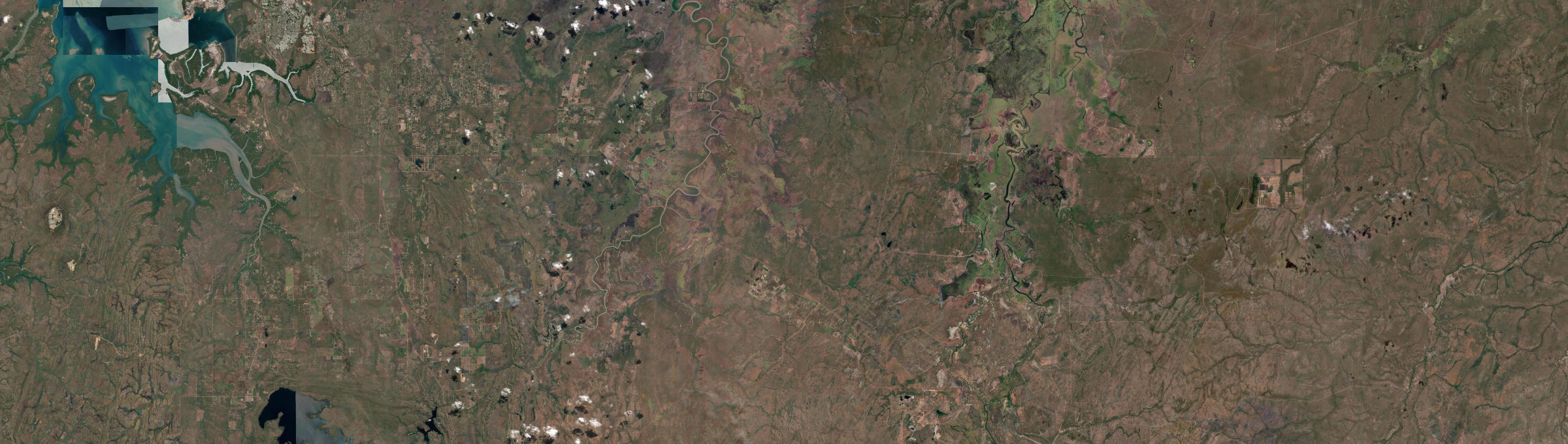 Aerial view of Marrakai, NT