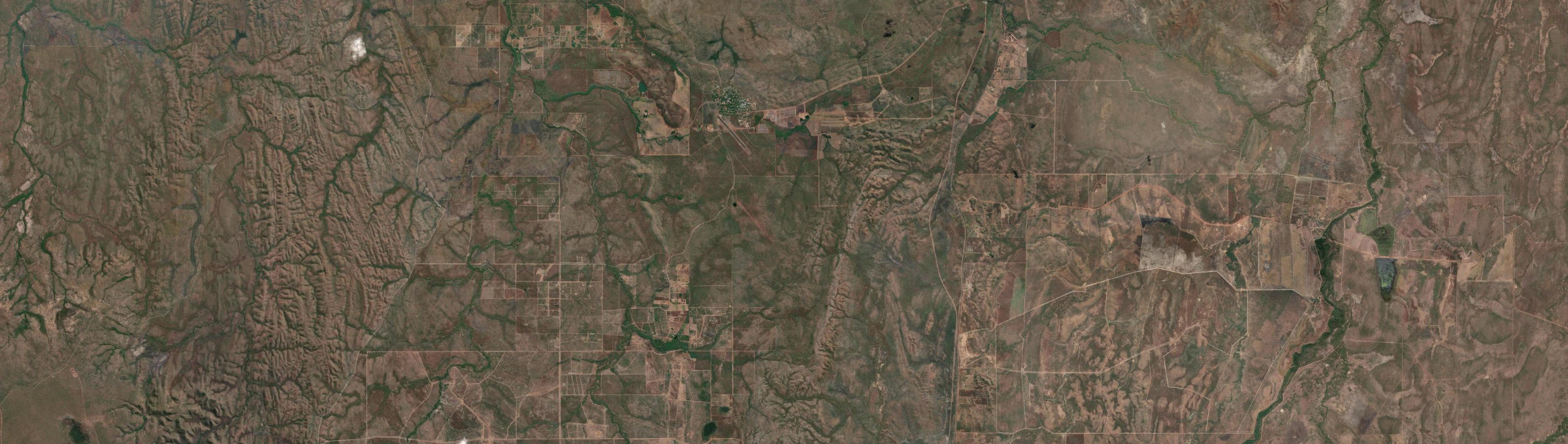Aerial view of Batchelor, NT