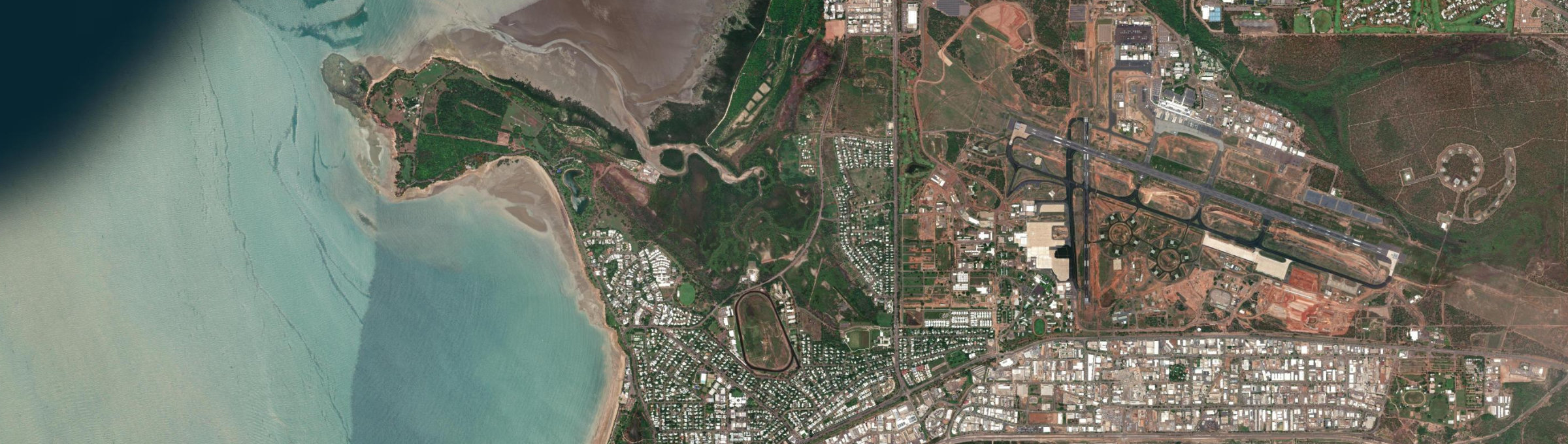 Aerial view of Ludmilla, NT